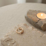 18K Double Line Pearl Ring - NOV ACCESSORIES