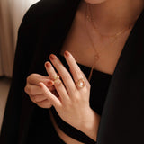 18K Irregular Oval Ring - NOV ACCESSORIES