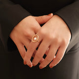 18K Irregular Oval Ring - NOV ACCESSORIES