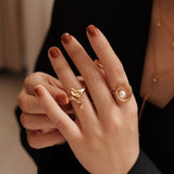 18K Irregular Oval Ring - NOV ACCESSORIES