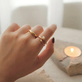 18K Minimalism Line Ring - NOV ACCESSORIES