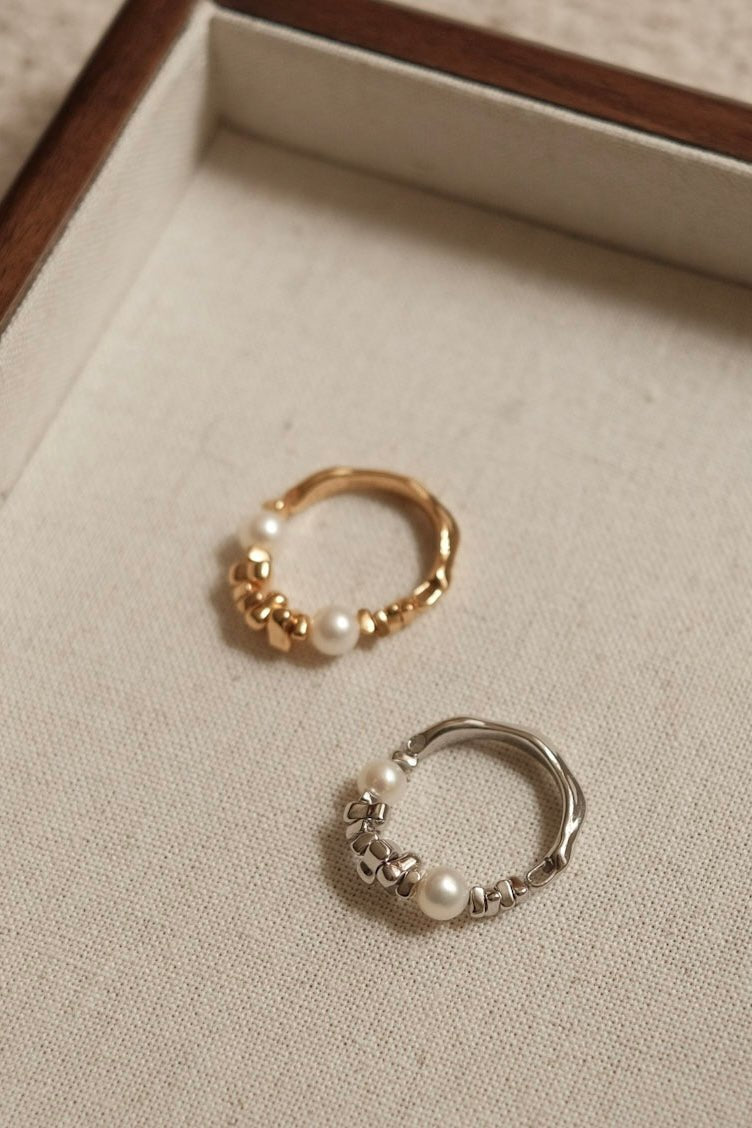 18K Stellar Pearl Ring - NOV ACCESSORIES