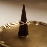 Adjustable Pearl Bow Ring - NOV ACCESSORIES