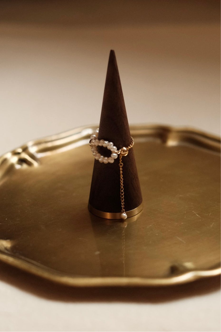 Adjustable Pearl Bow Ring - NOV ACCESSORIES