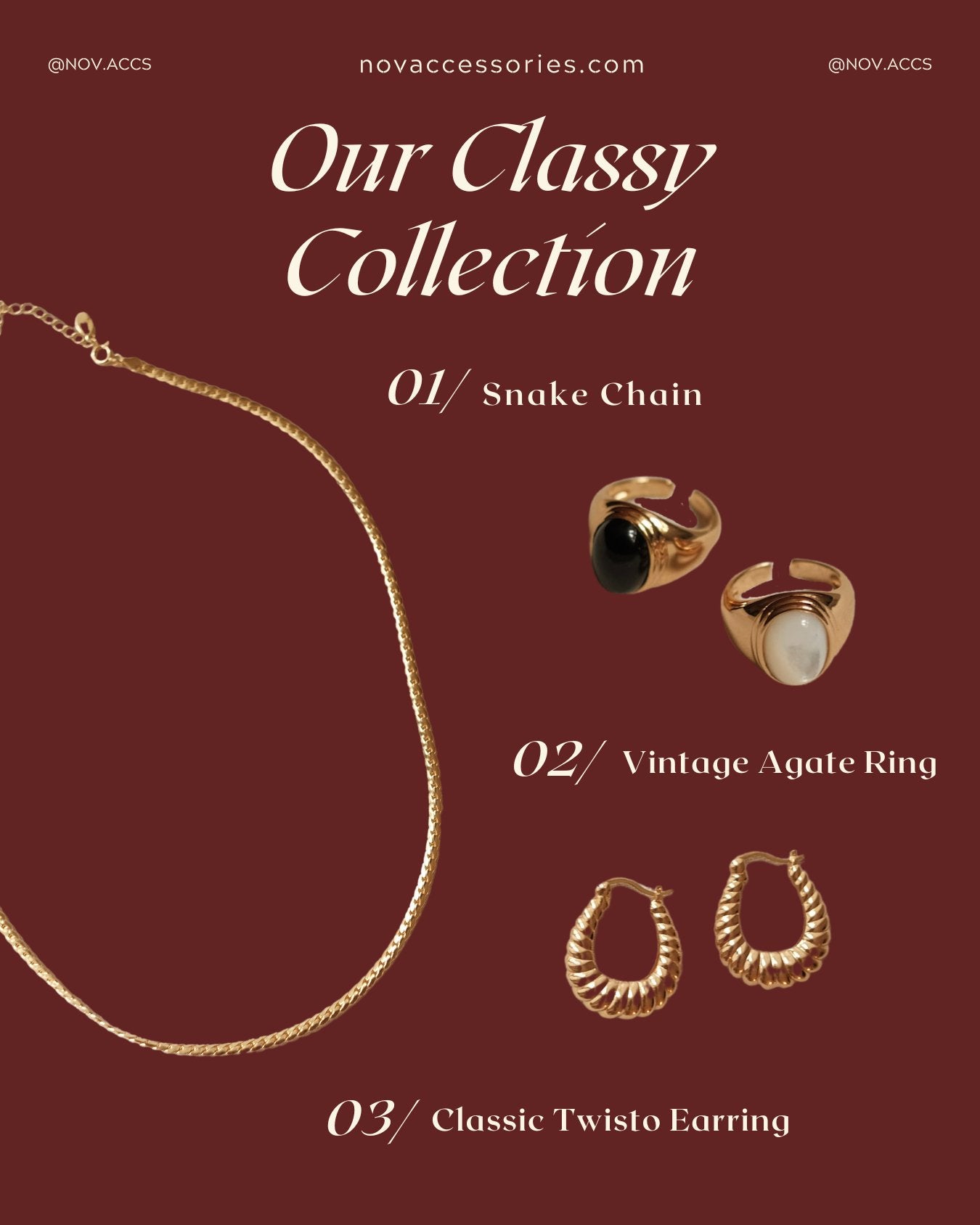 Classic Twisto Earring - NOV ACCESSORIES