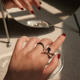 S925 Bold Irregular Ring - NOV ACCESSORIES