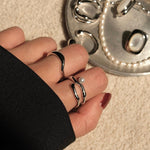 S925 Double Line Pearl Ring - NOV ACCESSORIES