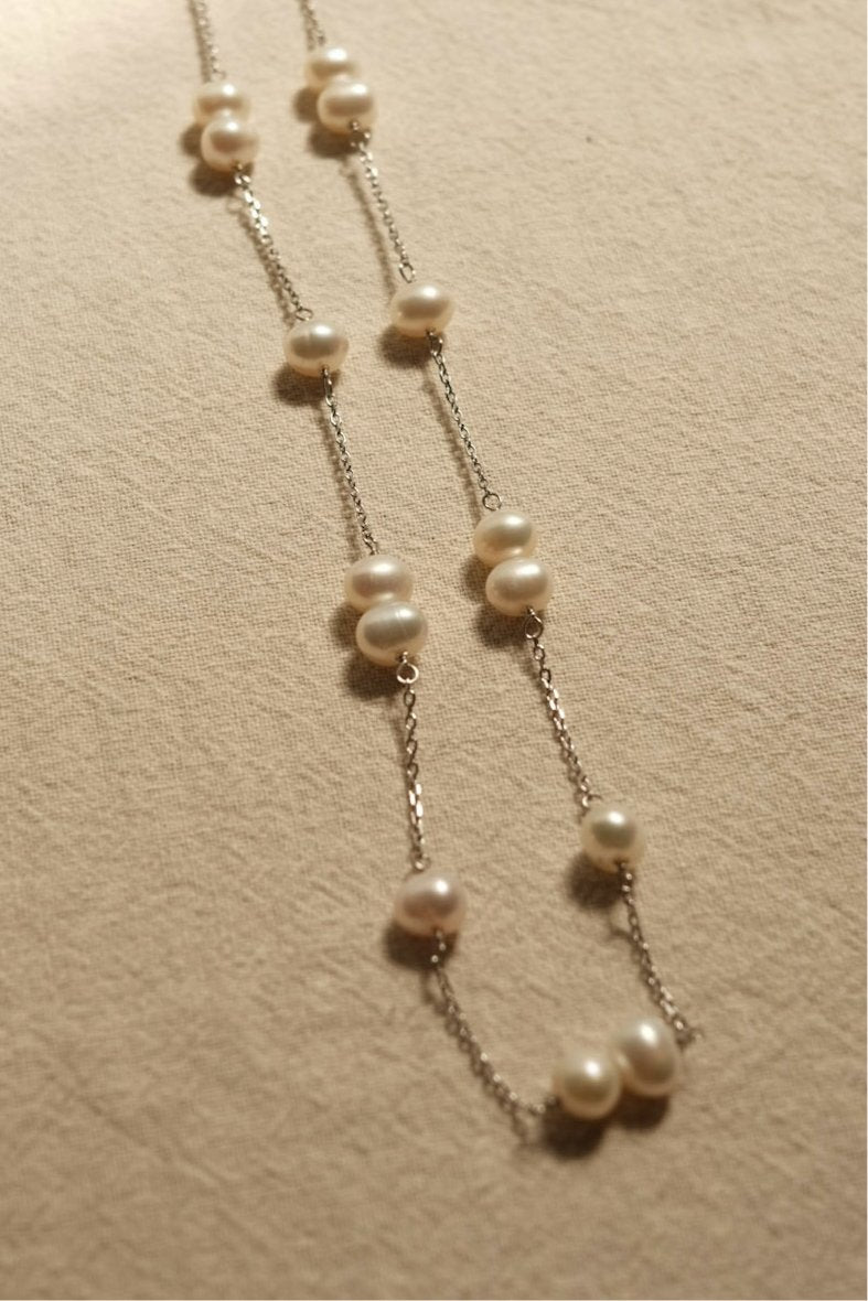 S925 Glamorous Pearl Necklace - NOV ACCESSORIES