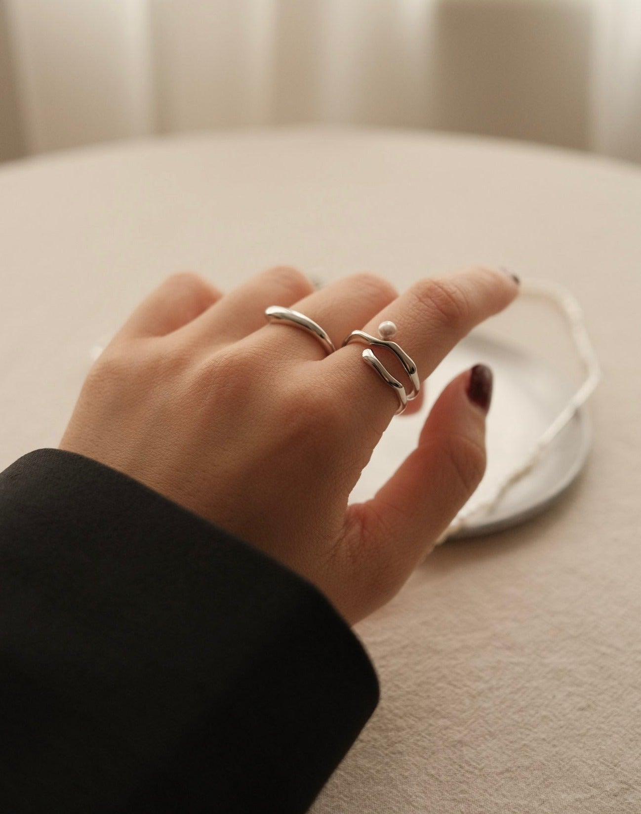 S925 Minimalism Line Ring - NOV ACCESSORIES