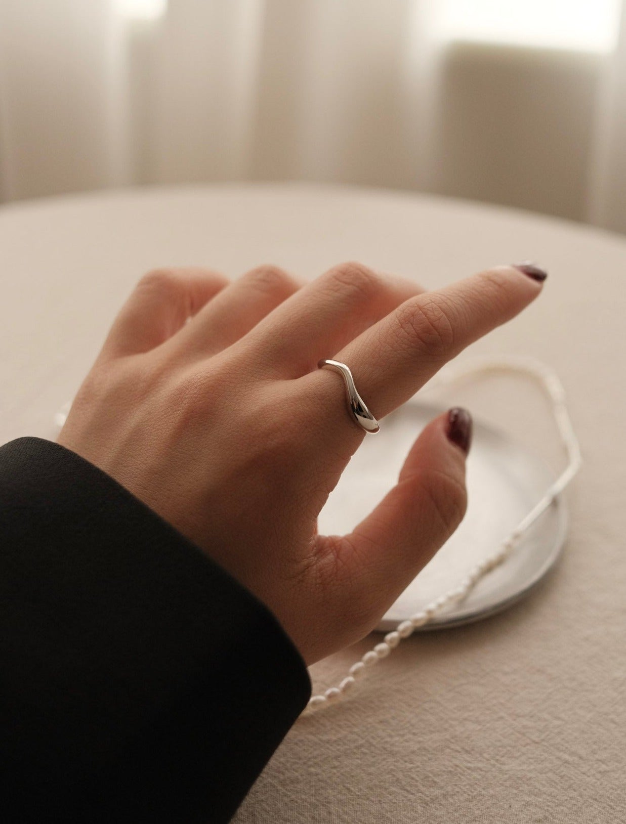 S925 Minimalism Line Ring - NOV ACCESSORIES