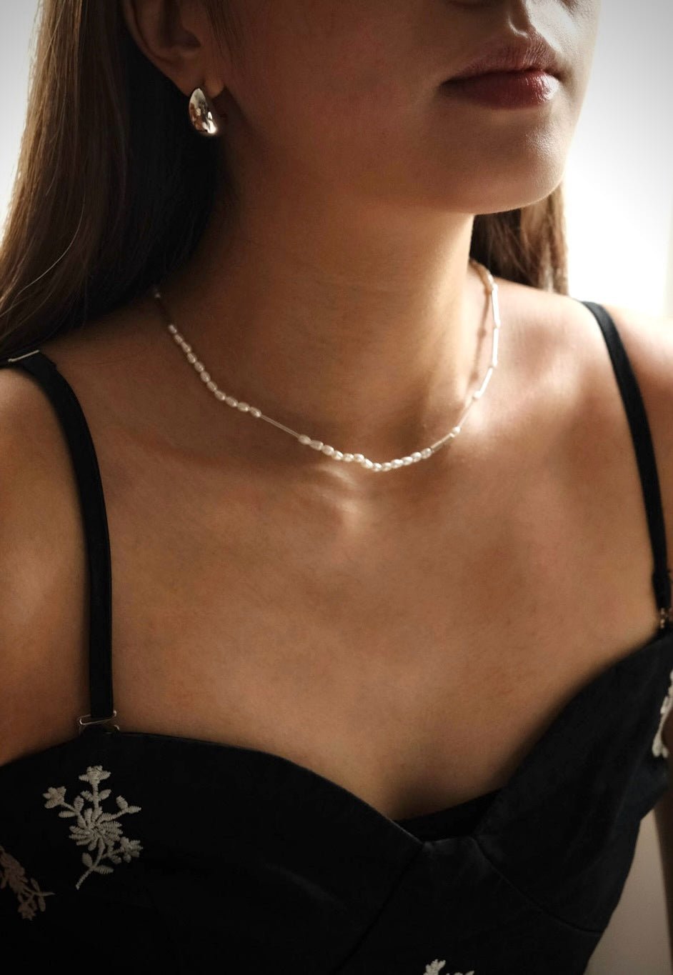 S925 Moonshine Pearl Necklace - NOV ACCESSORIES