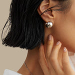 S925 Silver Round Earring - NOV ACCESSORIES