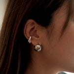 S925 Silver Round Earring - NOV ACCESSORIES