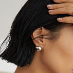 S925 Silver Round Earring - NOV ACCESSORIES