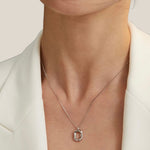 S925 Simple Oval Necklace - NOV ACCESSORIES